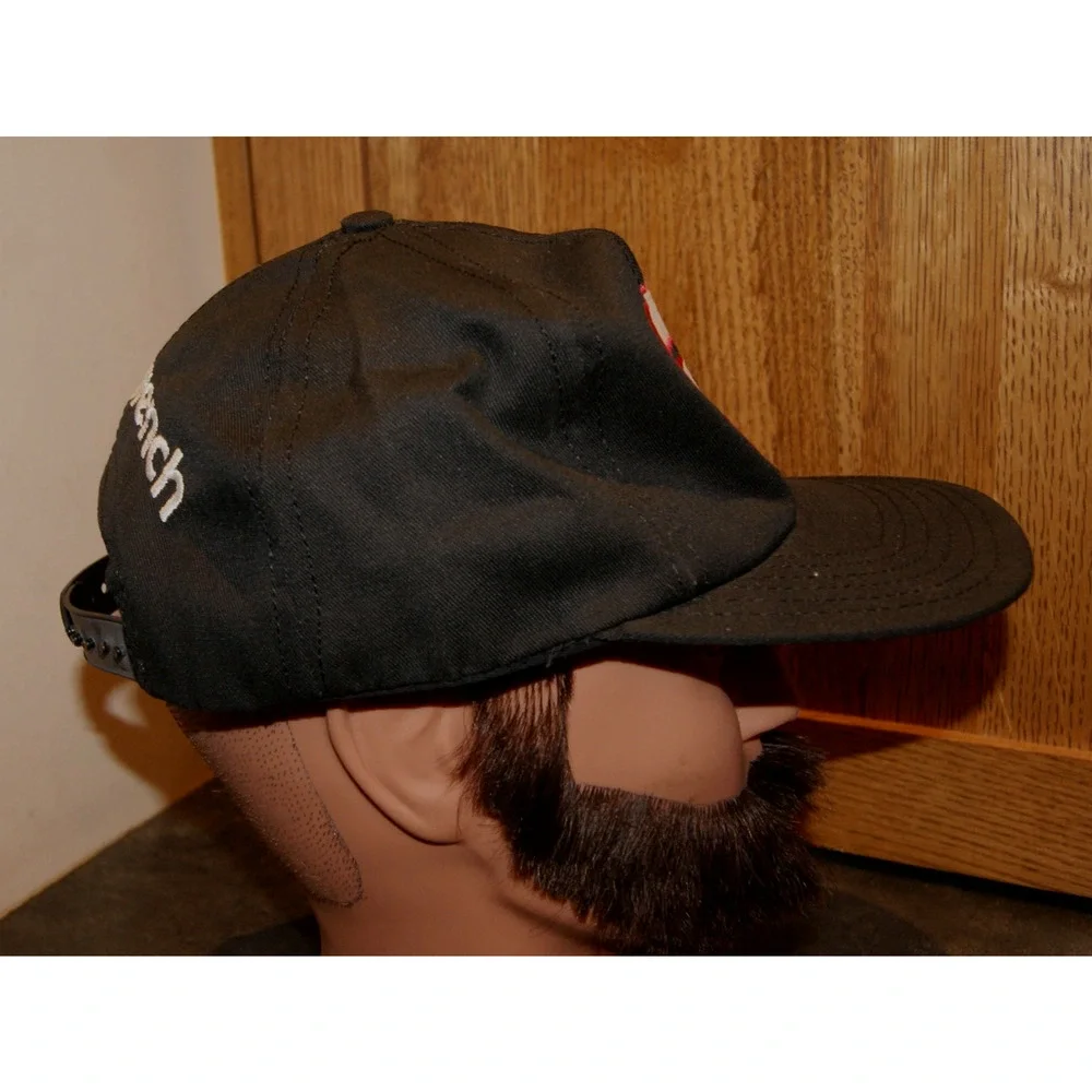 Vintage Dale Earnhardt #3 Snapback Black Cap Hat Made USA NASCAR Sports Image